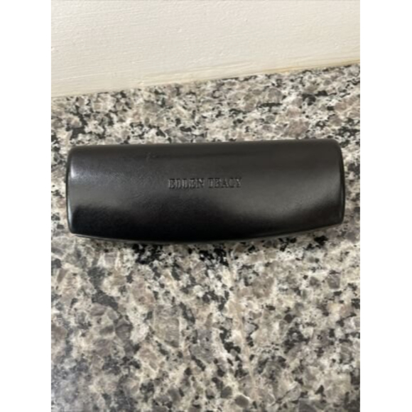 Ellen Tracy Glasses Case Black Hard Shell Red Interior - Picture 12 of 12